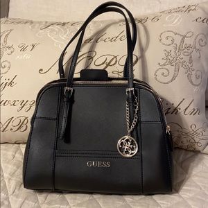 Guess Black purse/bag with gold accents